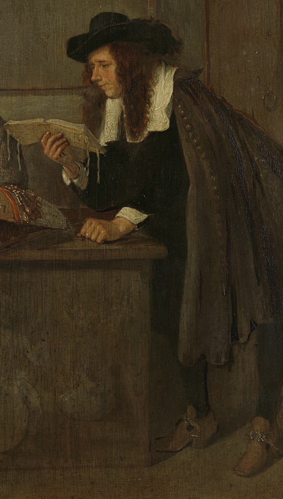 The painter was known for finely detailed scenes of daily life.