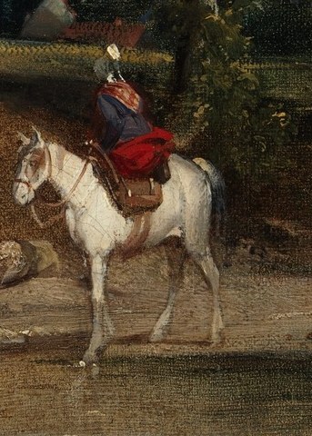 Notice how the horse is also at ease.