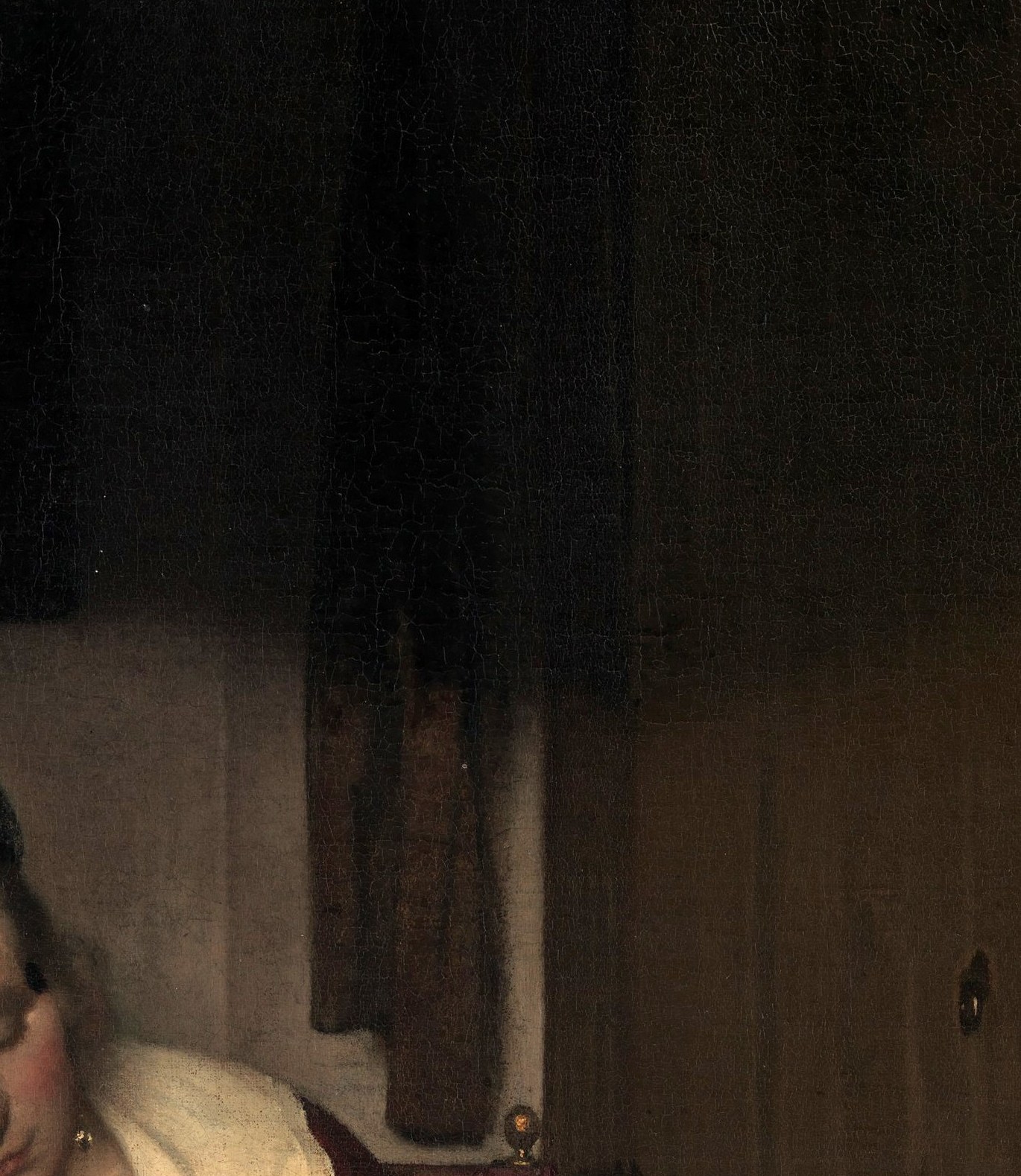 The emotional core of the painting , her closed eyes and slack expression perfectly capture the heaviness of unguarded sleep, a rare vulnerability in 17th-century portraiture