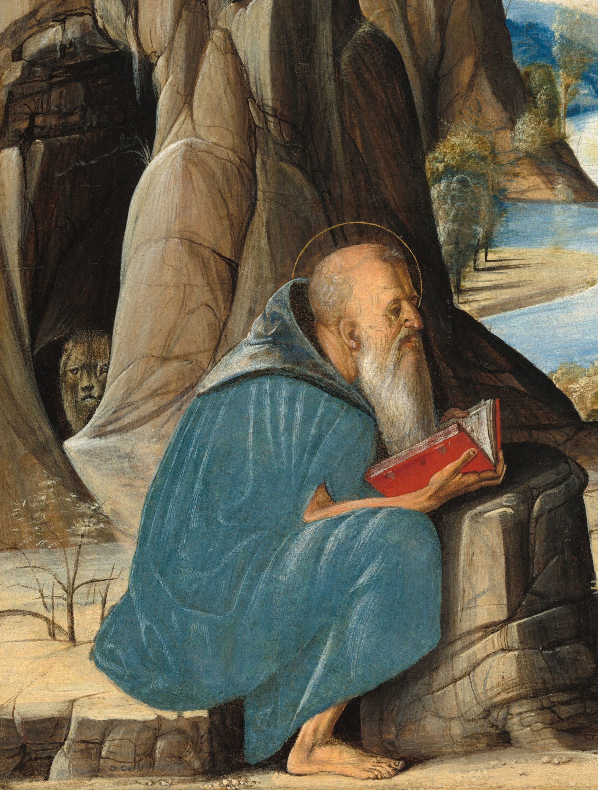 He dressed this saint in a blue that cost a fortune.
