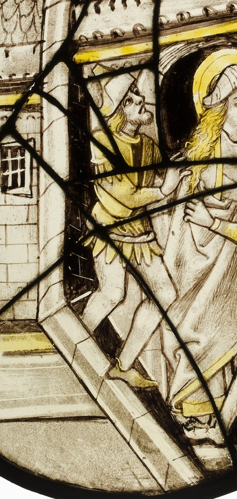 All of it, a single coded scene: a scholar forced to choose between her mind and her life.