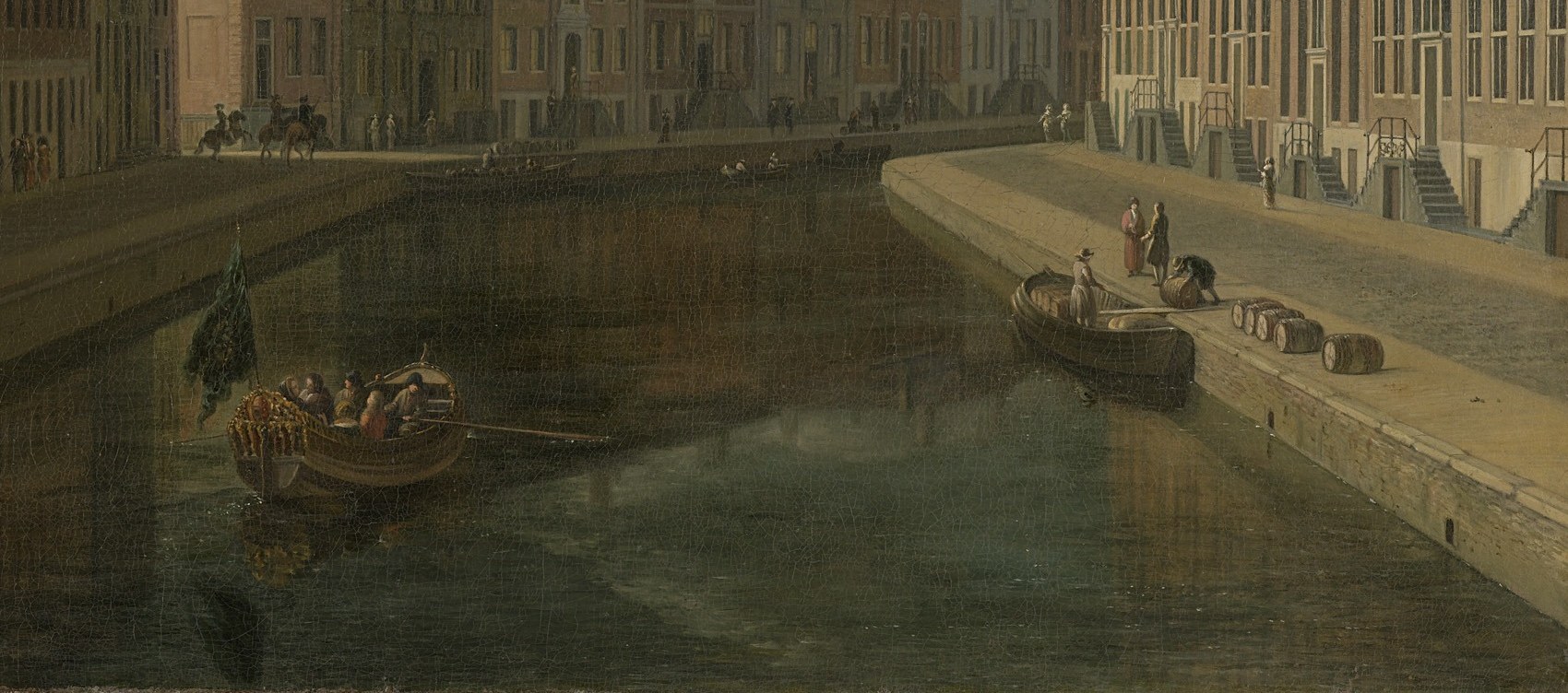 A busy city, but this painter often focused on quiet moments.