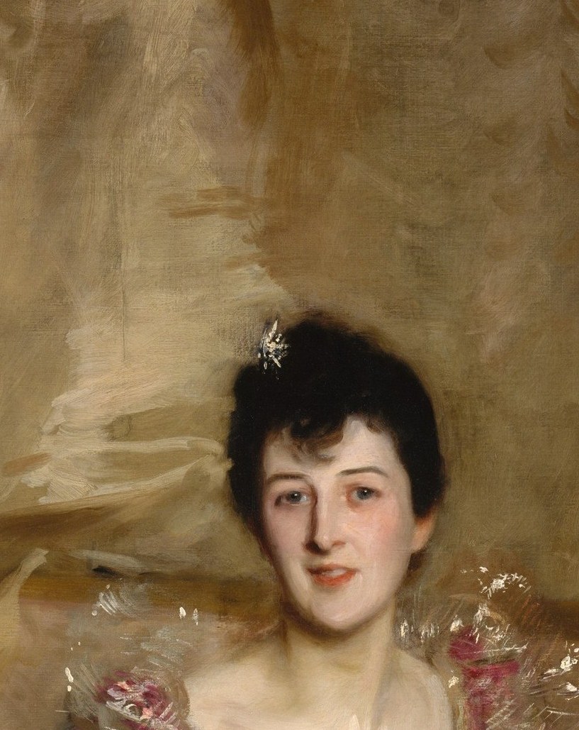 Her expression is self-possession itself. Sargent called this 'the look of a sitter.'