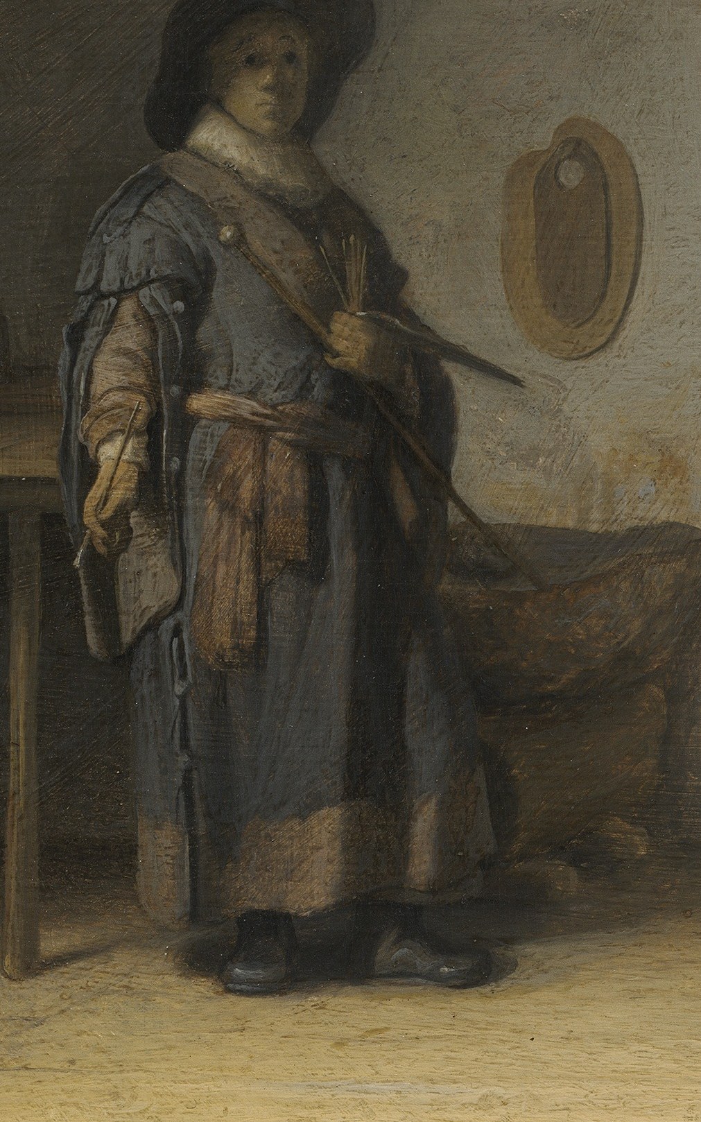 This is Rembrandt, early in his career, around 1628.