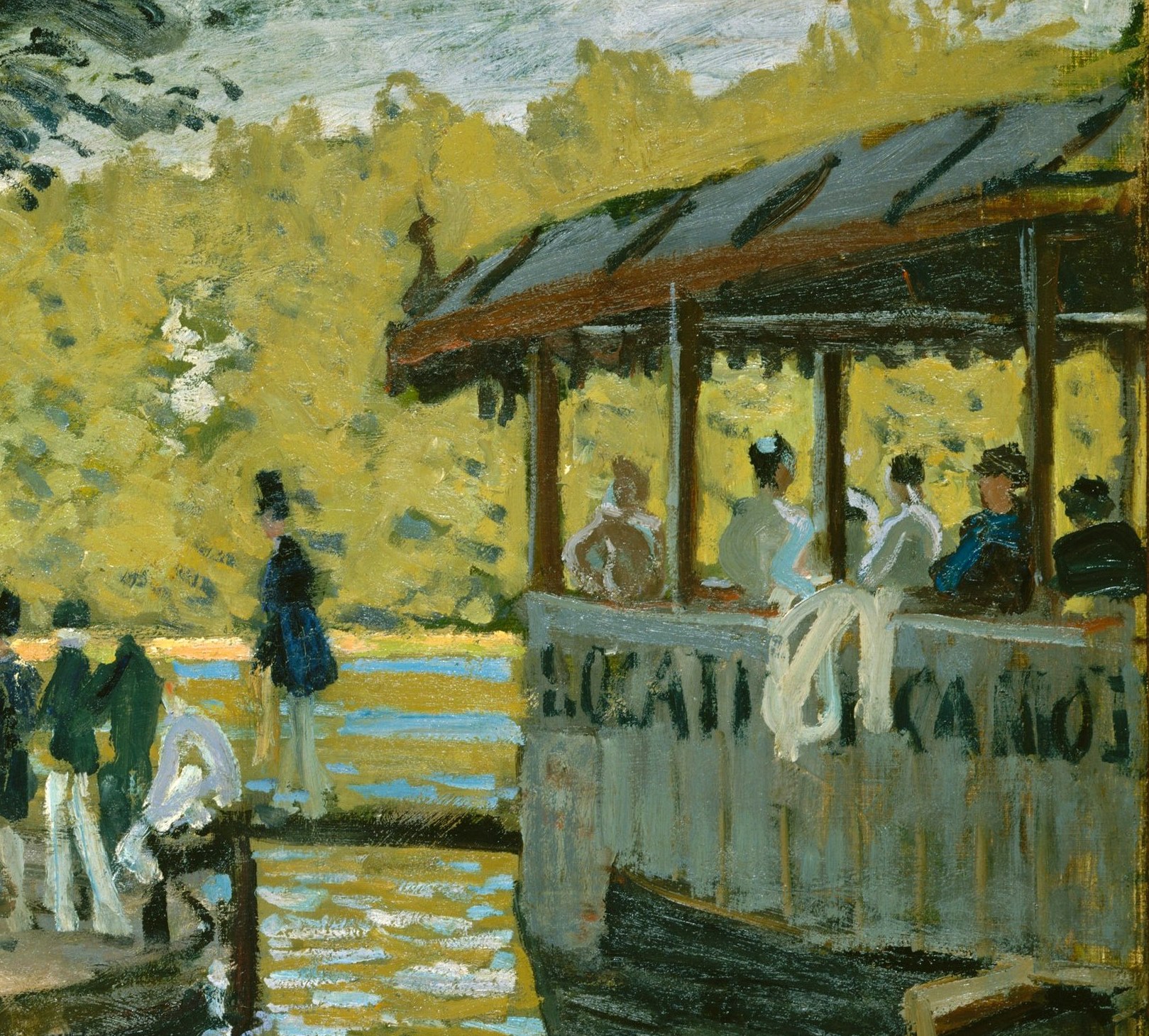 The destination itself , a commercially operated floating pleasure house that defined modern leisure culture on the Seine
