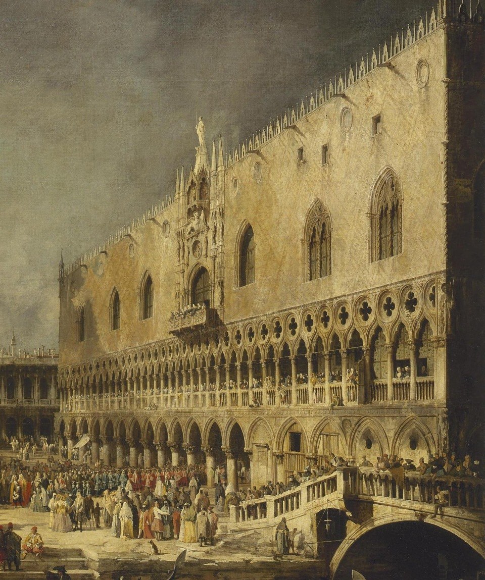 See the Doge's Palace, full of intricate architectural details.