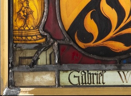 Their coats of arms make this a legal contract in paint.