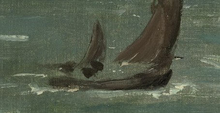 The right boat's rough texture shows wear.
