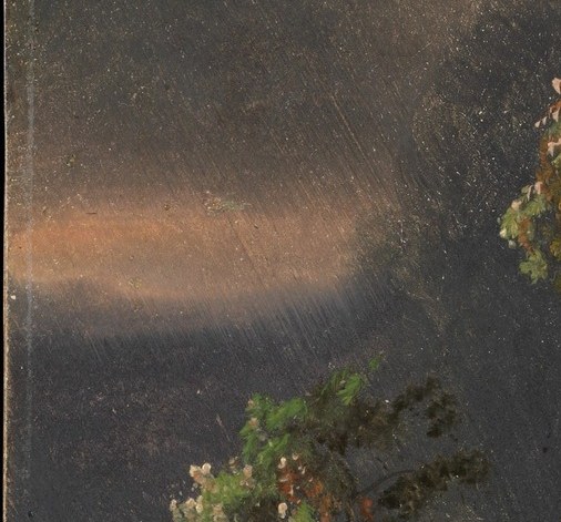 See how he carves the birch with intense light.