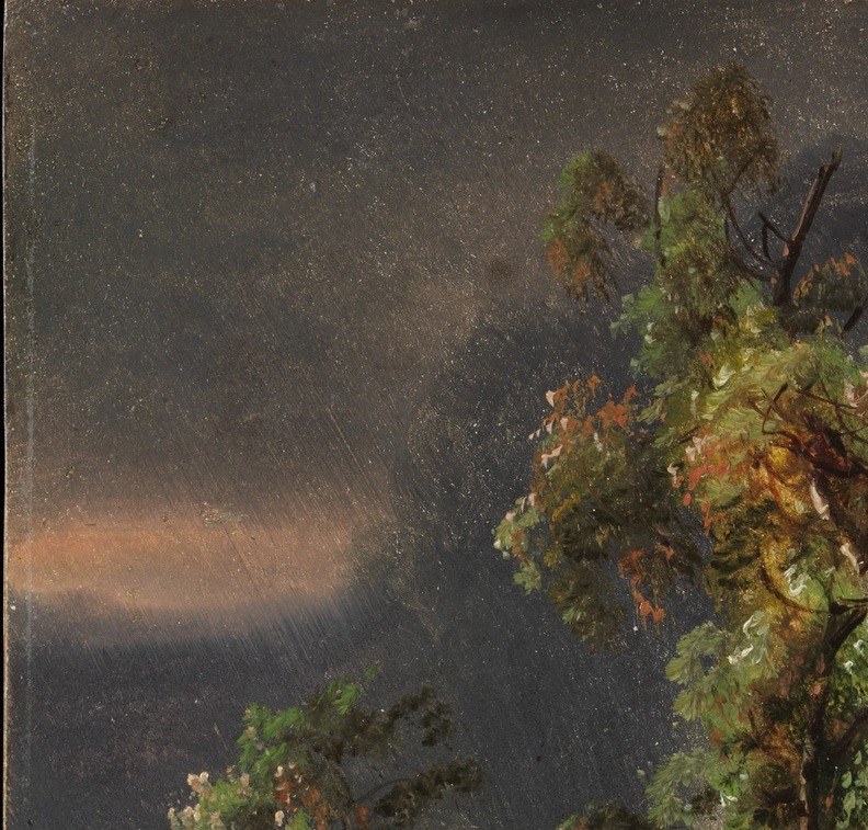 He captures the sheer violence of a storm.