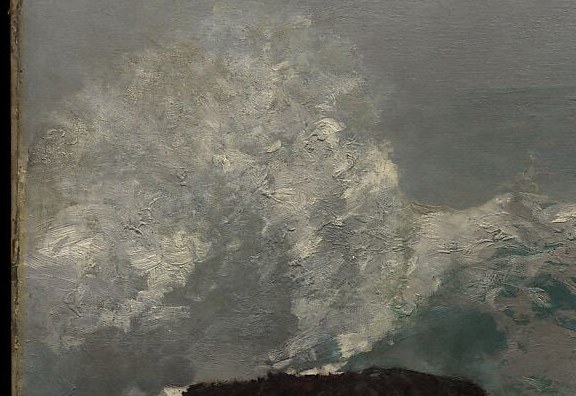 He painted this powerful wave in 1896.