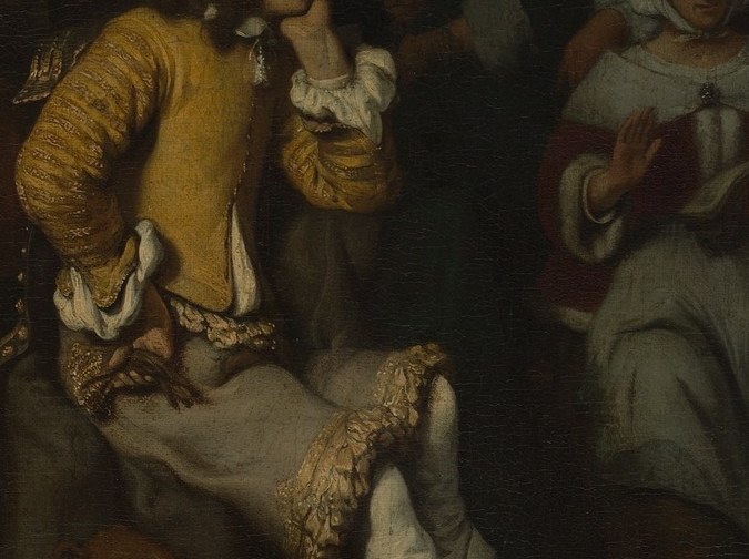 Look at the hands on the lute strings.