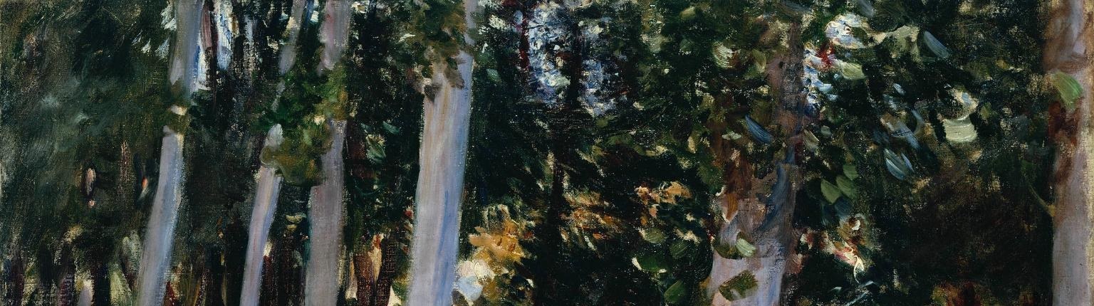 This broken brushwork captures flickering light and air.