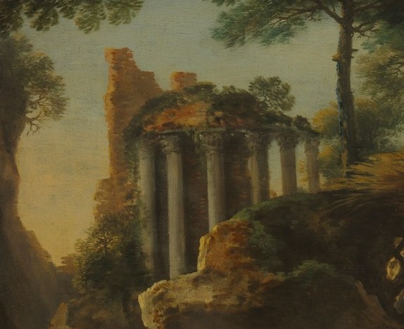 He placed ancient ruins within untamed nature.