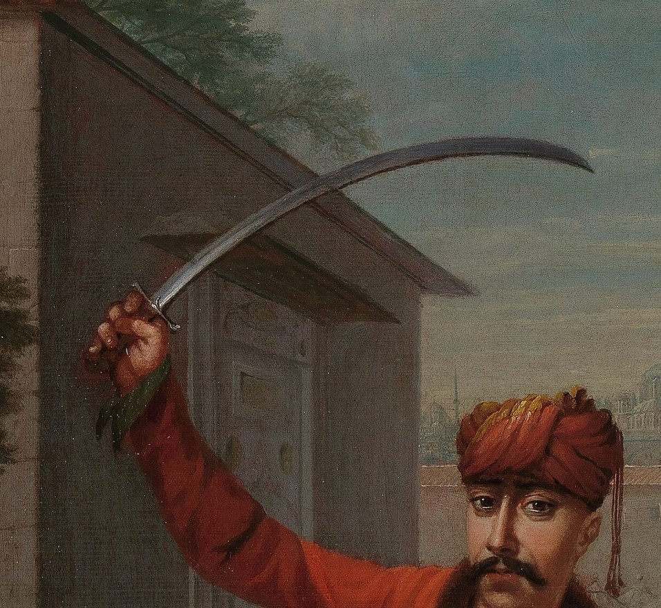 The curved sword became a symbol of his rebellion.