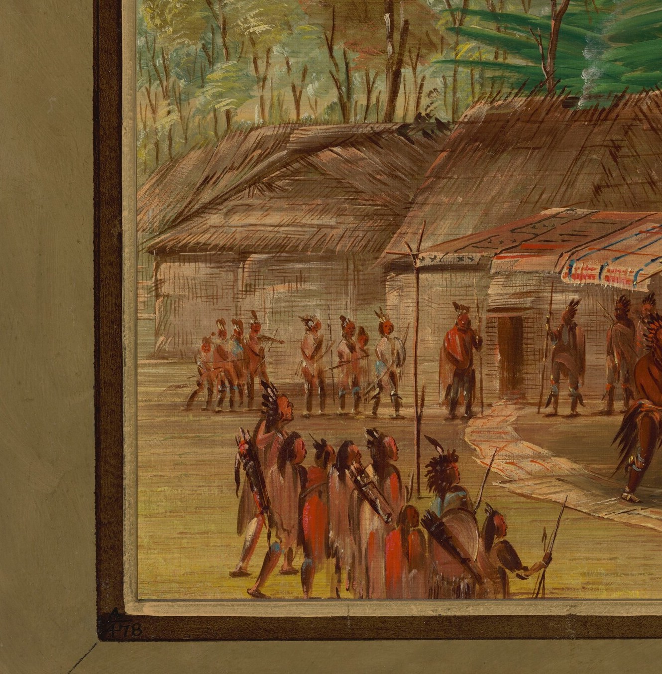Catlin stages the entire scene on Native ground.