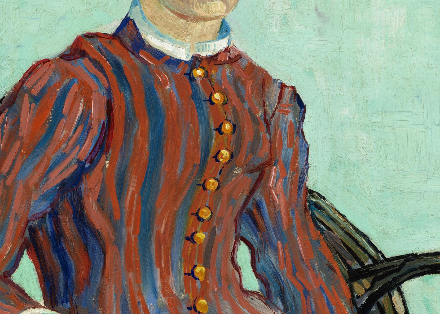 She is a girl from Arles, dressed for a village festival.