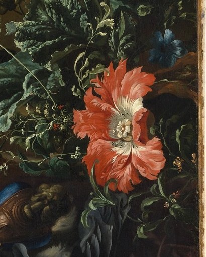 A splash of vibrant color comes from these fresh flowers.