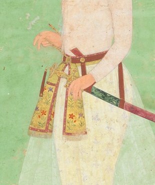 Look at the meticulous detail in his jeweled sash and sword.