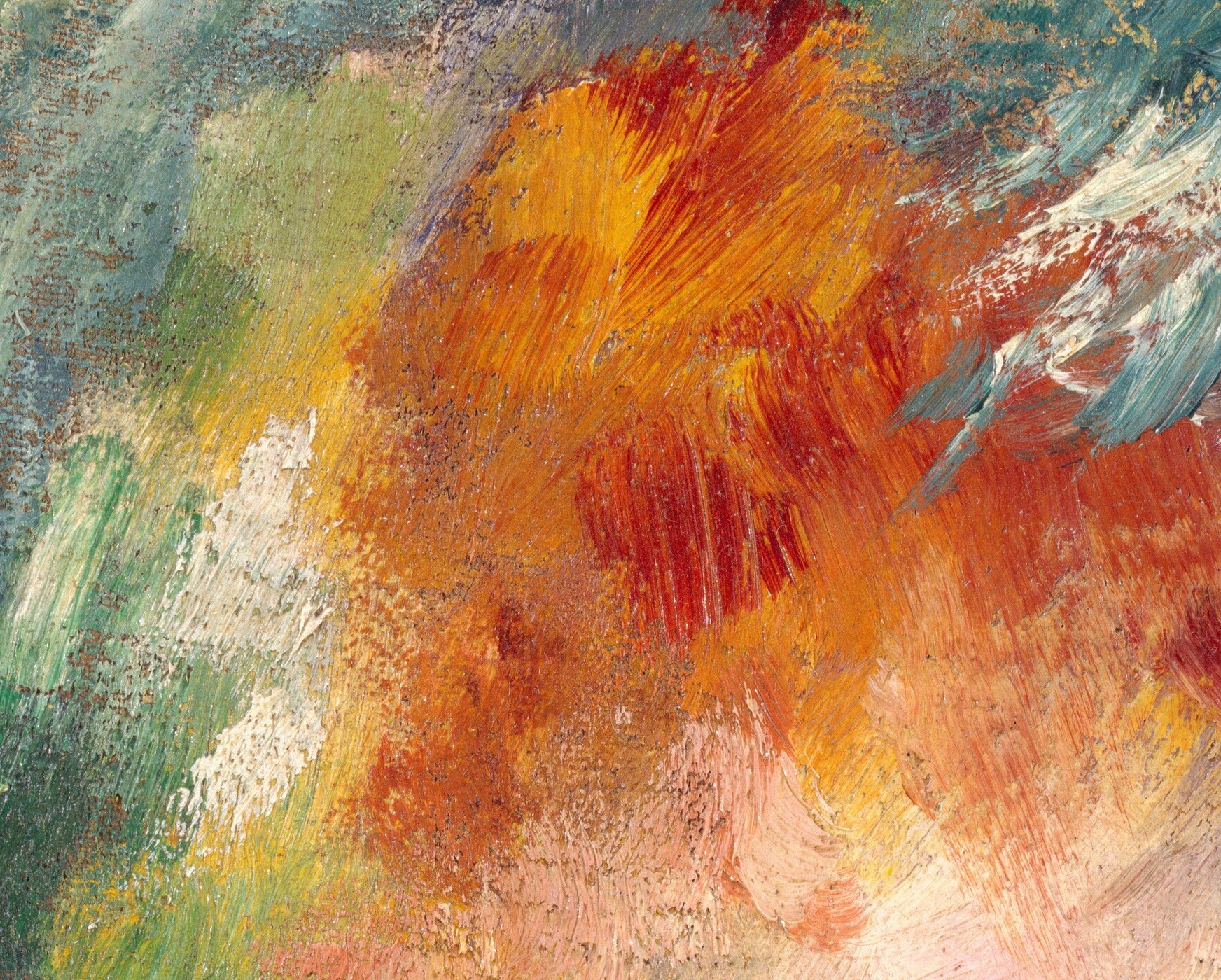 Jeanne Samary was a star at the Comédie-Française. He painted her surrounded by stage warmth.