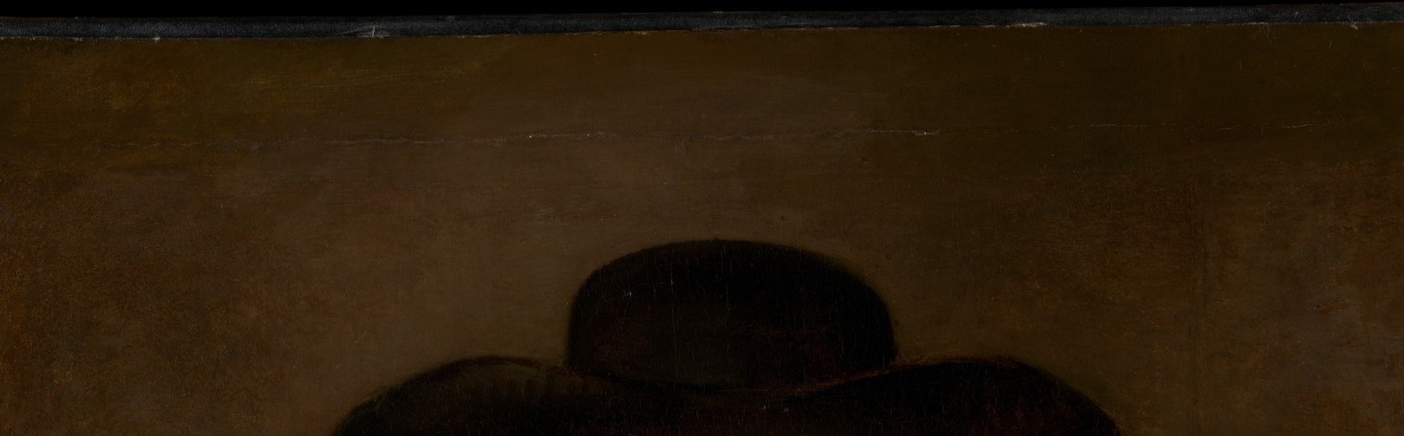 Look at the hat. It was added decades later by another hand.