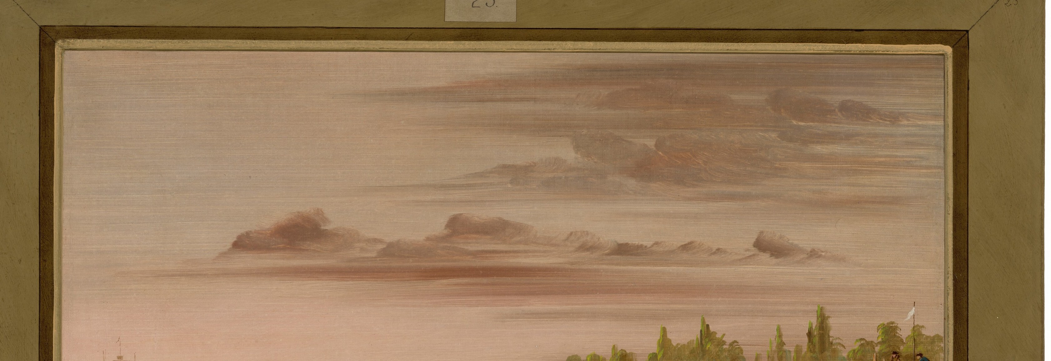 Catlin often painted American frontier life, but also dramatic history.