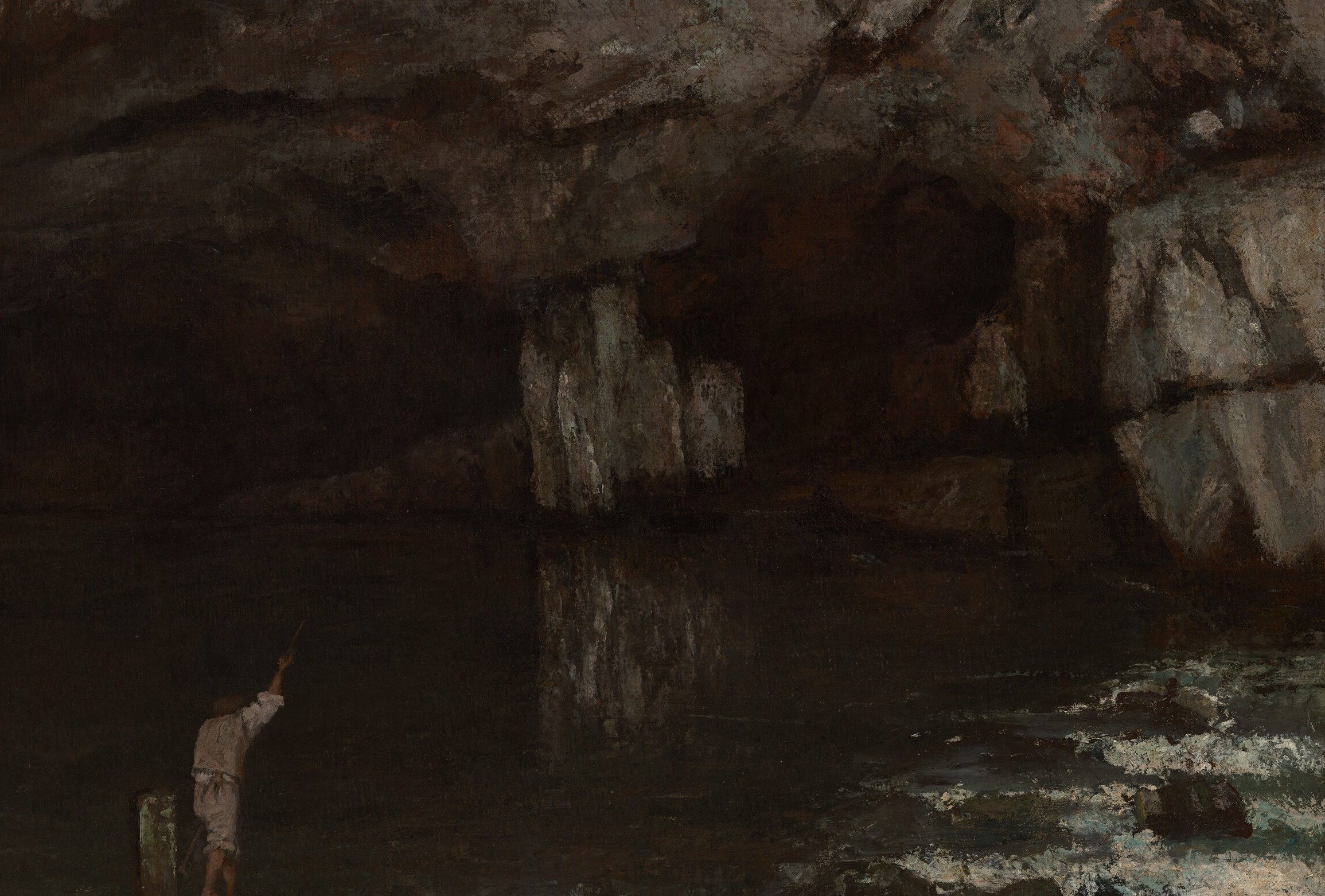 He found beauty in real places, like this grotto.