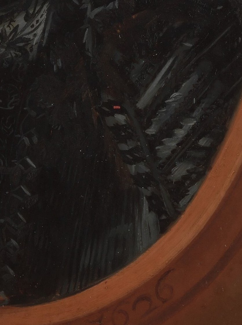 The dark fabric shows Hals's masterful brushwork.