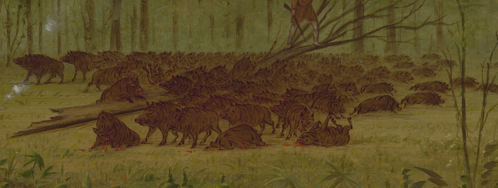 He sought to capture the raw vitality of the frontier.