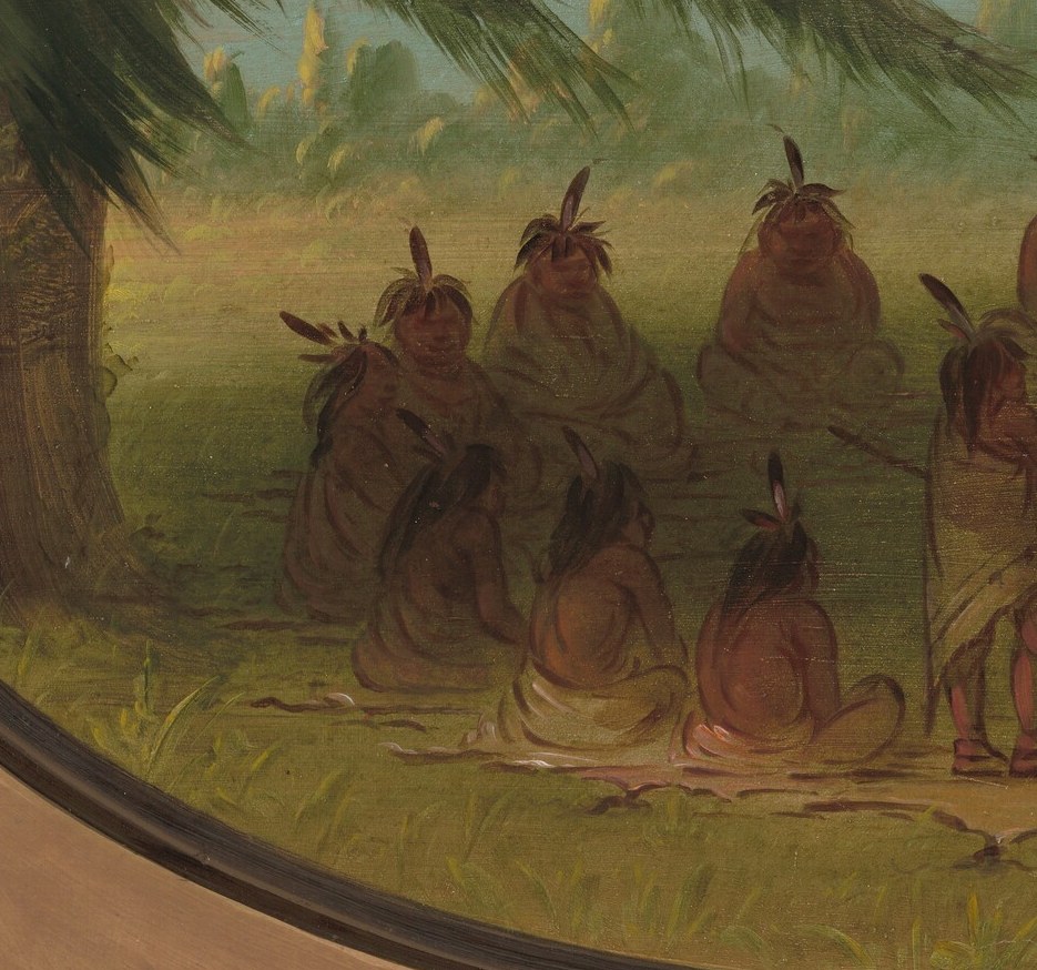 This painting, 'An Indian Council,' shows a Sioux gathering.