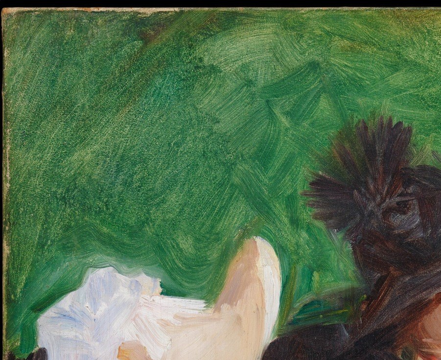 It feels like a sketch, but with the richness of oil paint.