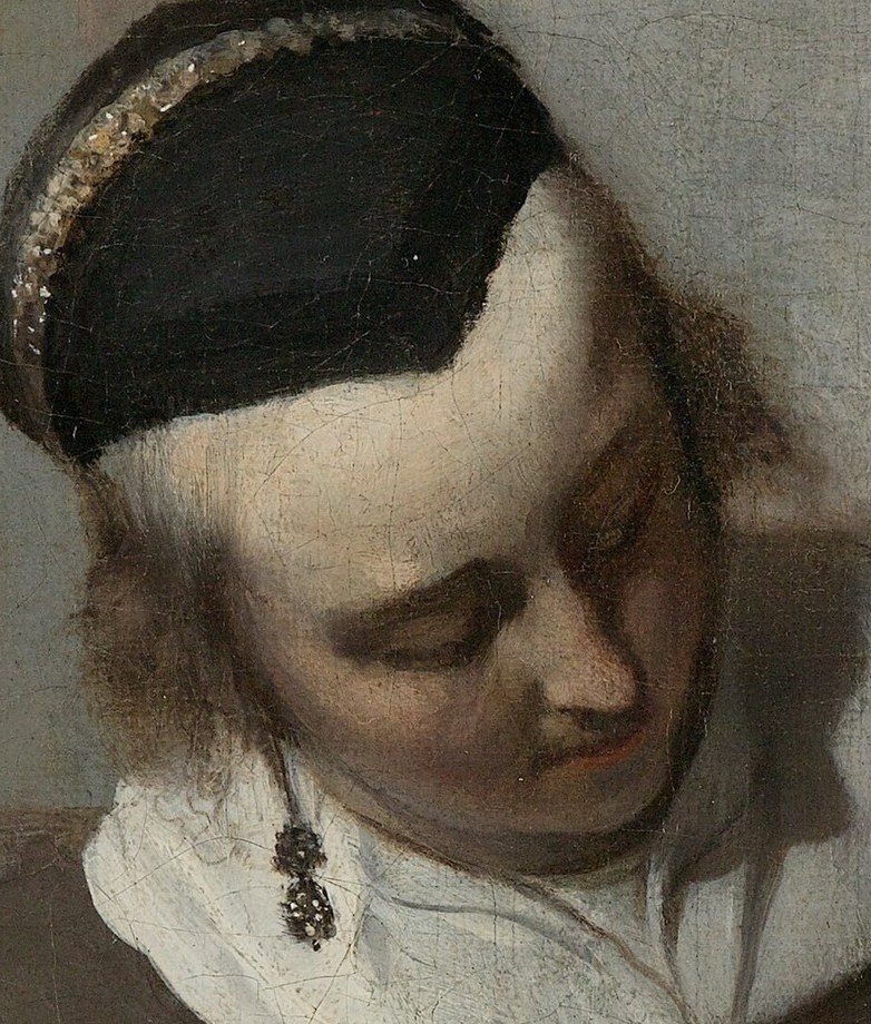 The mother's worried face centers this intimate domestic drama.