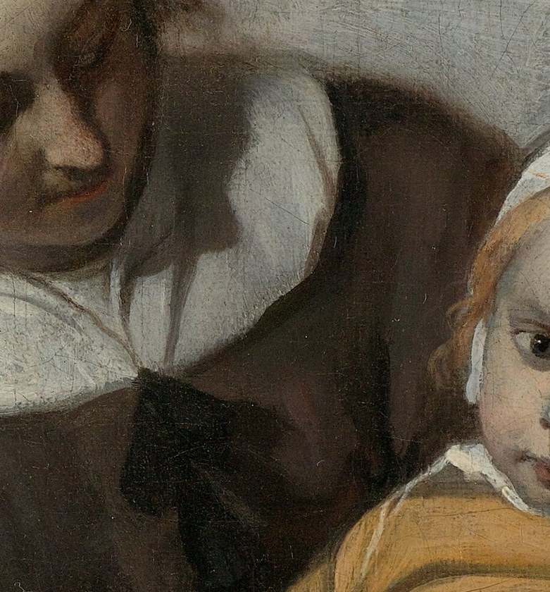His delicate brushwork captures the vulnerability of childhood.