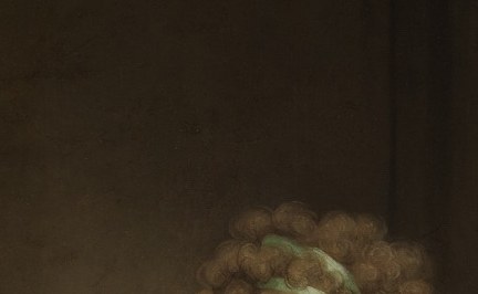 Unusually direct for a woman artist at the 1791 Salon; the gaze signals confidence and professional claim