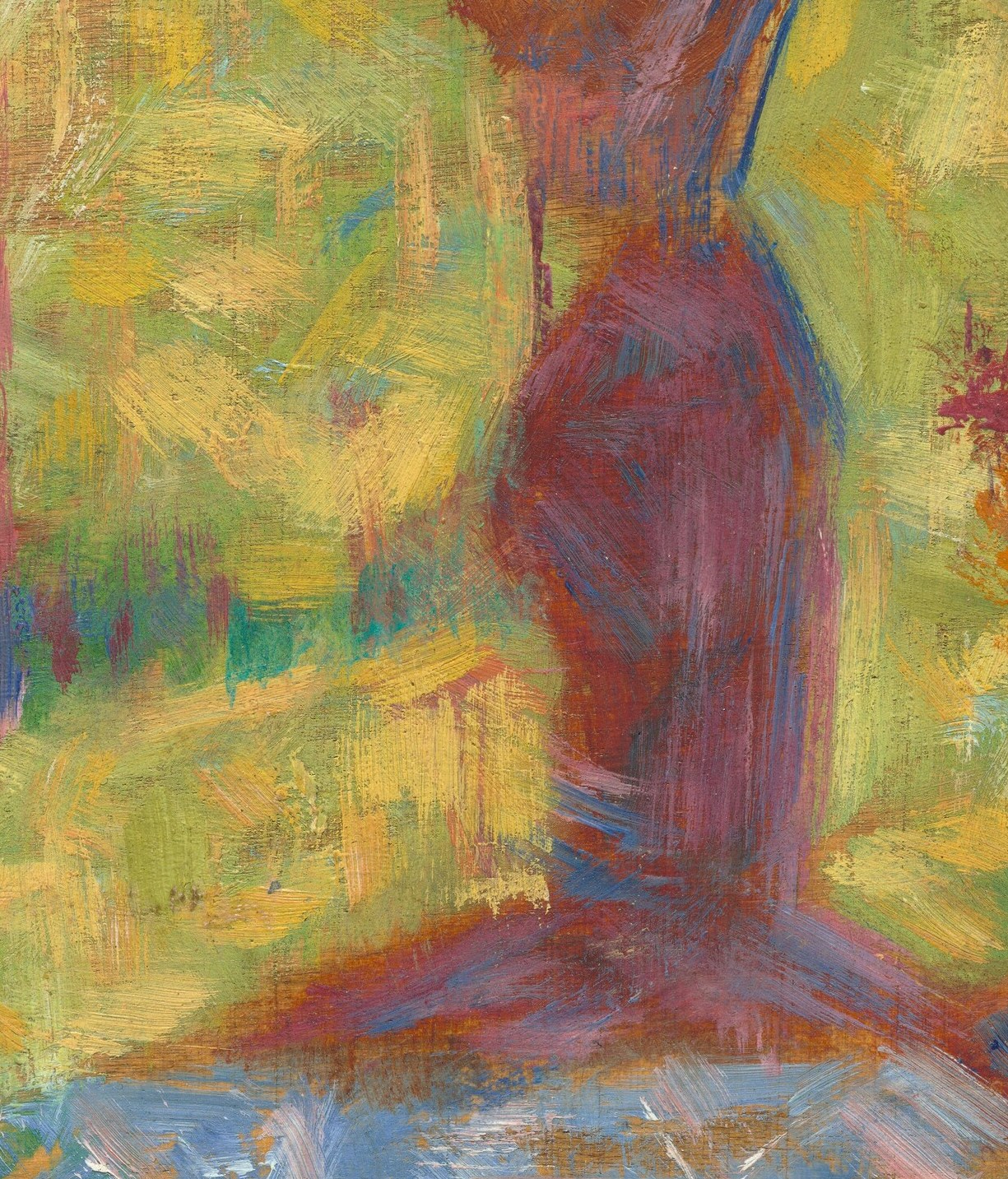Each figure was arranged to test composition and color.