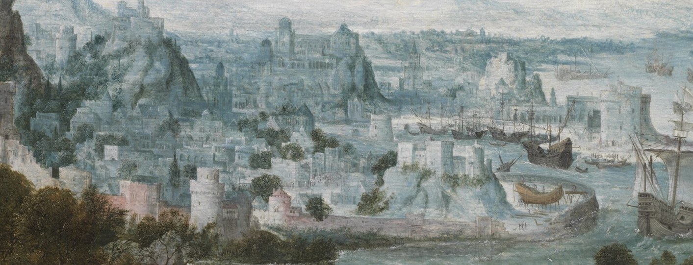 The painter was known for these sweeping, detailed scenes.