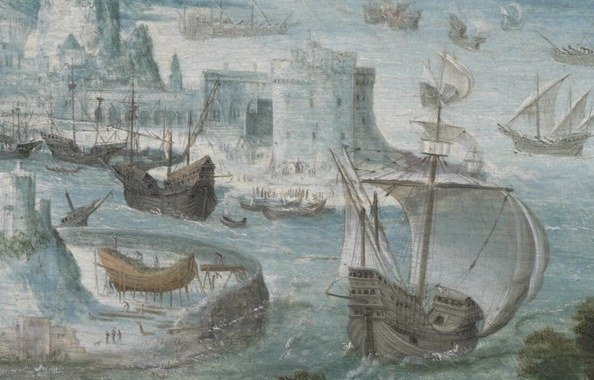 These grand vessels signify commerce, exploration, and the reach of civilization.
