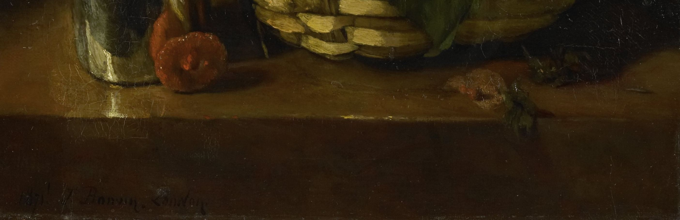 The dark, reflective surface grounds the composition and subtly mirrors the objects above.