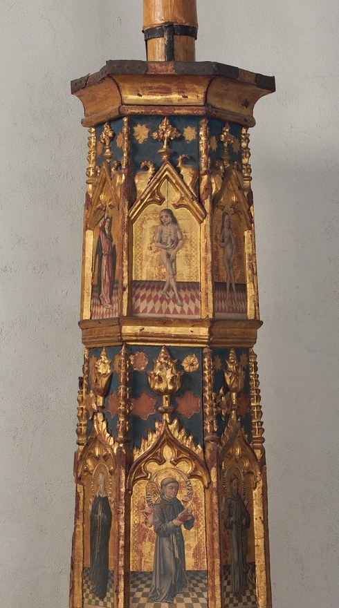Built not from stone, but from carved wood and gold leaf.