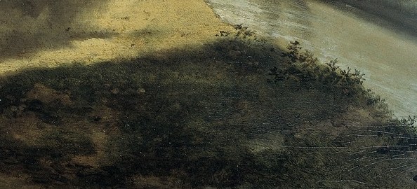 This painter shows the scale of the effort, and the labor involved.