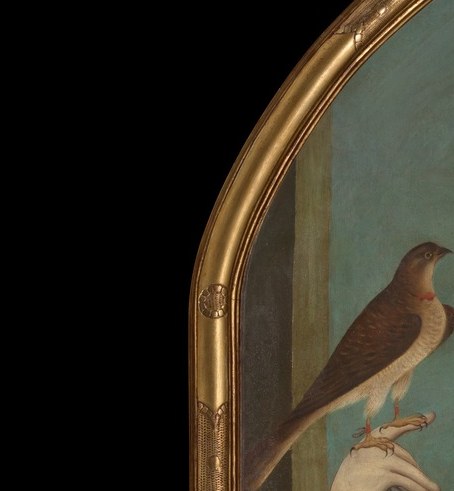 to the falcon, a bird reserved for the hunting parties of the court.