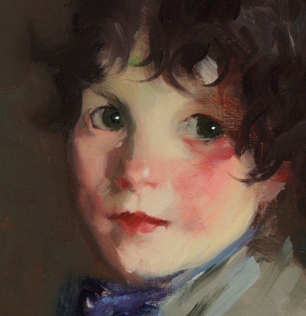 Here, he captures a direct, youthful gaze.