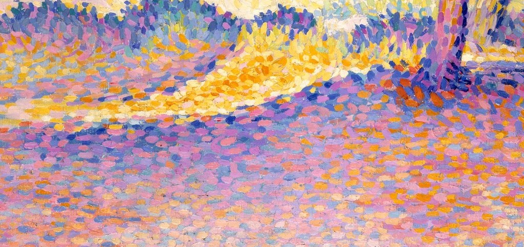 The dappled light and color suggest a warm, inviting, and perhaps slightly overgrown path.