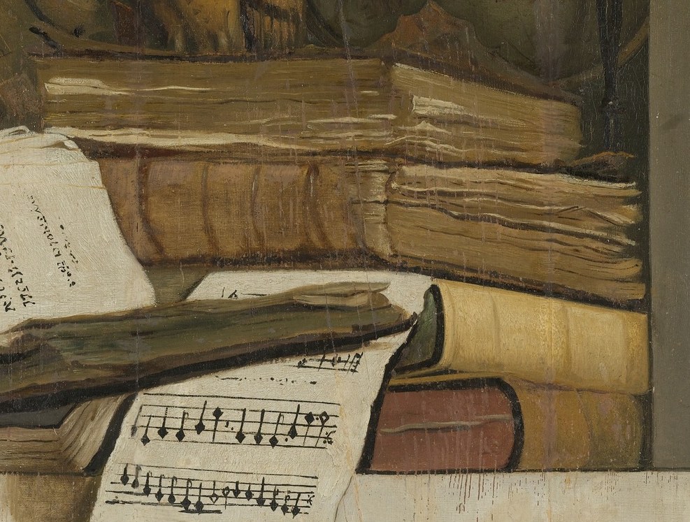 Books and music represent all learning.