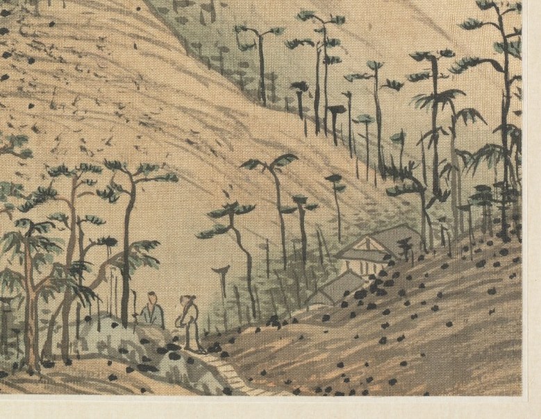 Its painter, Song Xu, worked with traditional earthy tones.