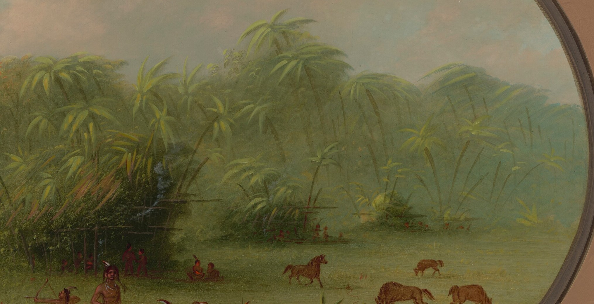 This oil painting, made decades later, captures a moment of quiet vigilance.