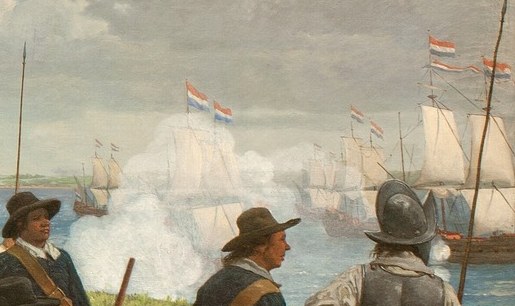 Dutch forces sail to help Denmark against Sweden in the Dano-Swedish War.