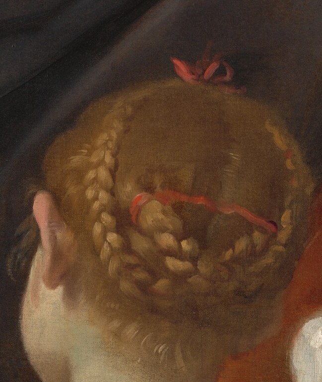 The angel's touch is almost imperceptible.