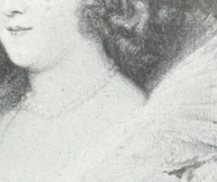 Mademoiselle de Gottignies's expression invites engagement.