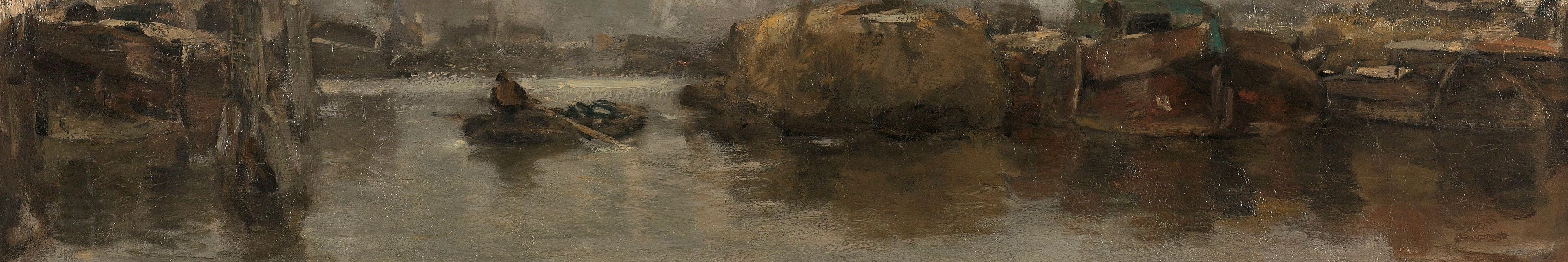 Notice how the muted light blends sky and water.